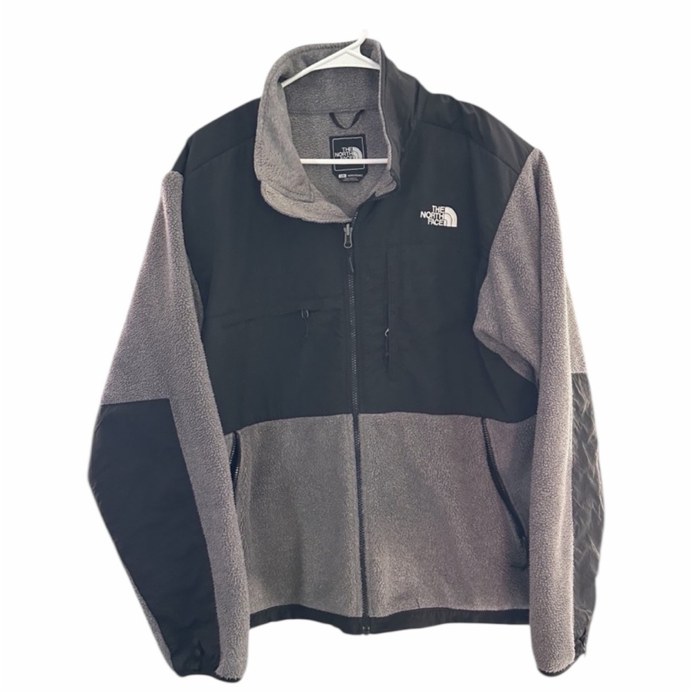 The North Face Denali Fleece Jacket Mens Large Full Zip Gray Polartec Pre-Loved